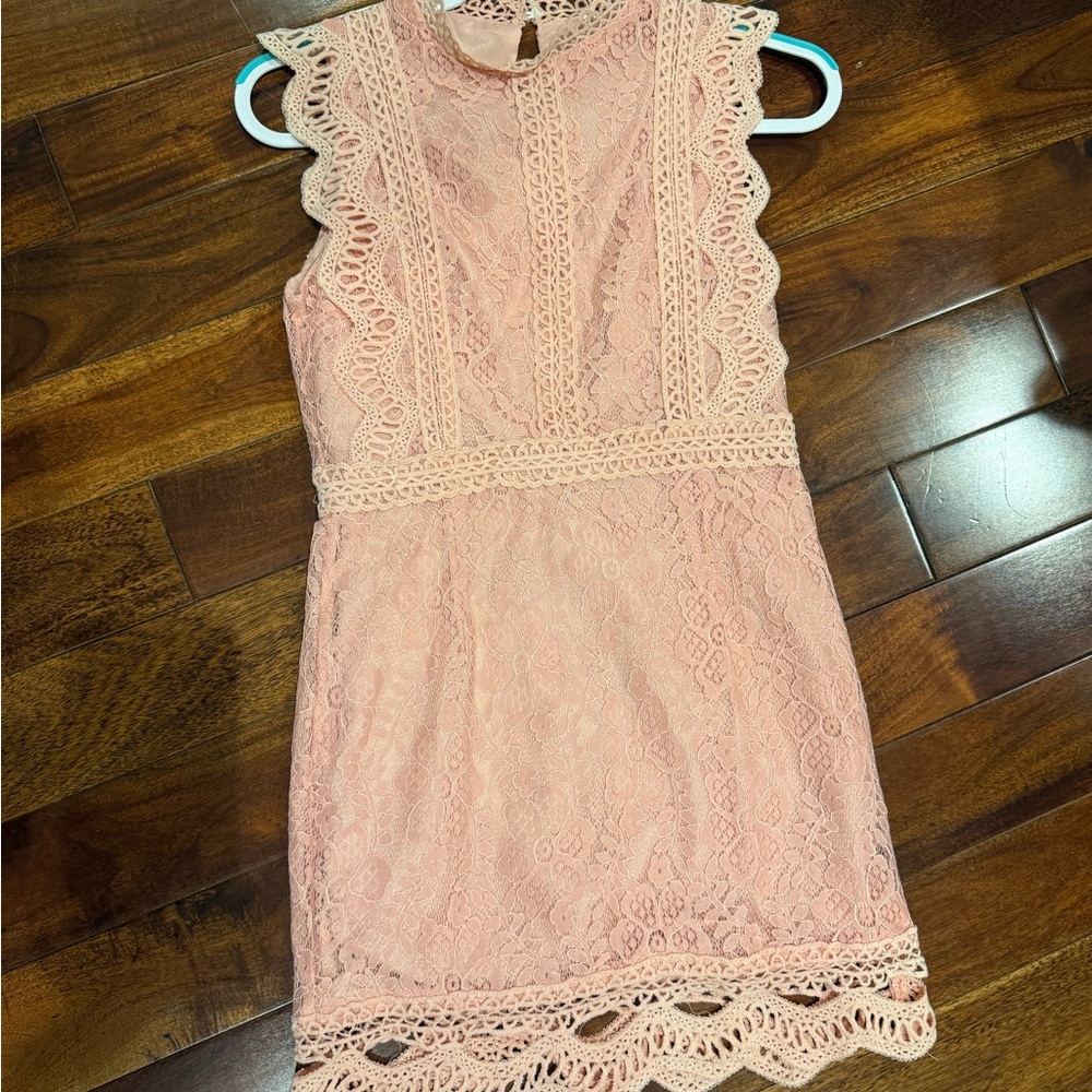 Pink Lace Sleeveless Dress - NWOT